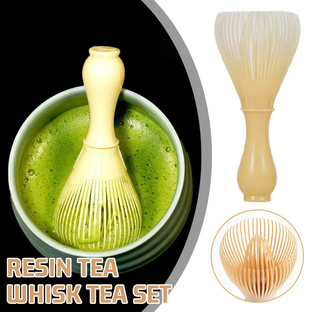 1PC NEW High-end Traditional Matcha Whisk Reusable Resin Whisk Chasen Dishwasher for Matcha Green Tea Powder Tea Ceremony B D9R3