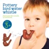 4pcs Bird Water Whistles Pottery Bird Whistles Funny Kids Musical Noisemaker Toys With Lanyards Lanyard Water Bird Whistle 4
