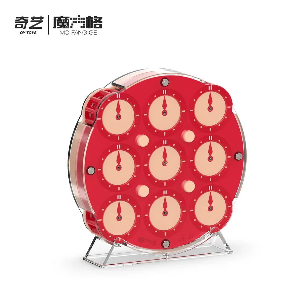 Limited Edition QY Clock Blue Released QiYi MAGIC CLOCK Racing Full Magnetic Positioning Professional Competition Puzzle Toy 6