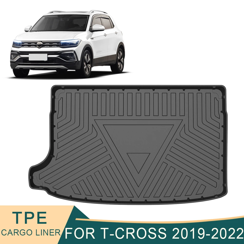 

Нескользящие Коврики для багажника VW Volkswagen T-Cross 2019-2021, из ТПЭ, водонепроницаемые