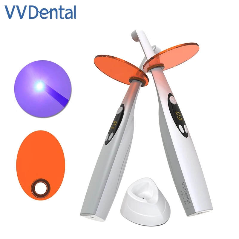 VVDental Dental Cure светильник светодиодный Dental Photopolymerize Wireless 3S Resin Cure Lamp 2200mW/cм2 Ортодонтическая стоматология полимеризация