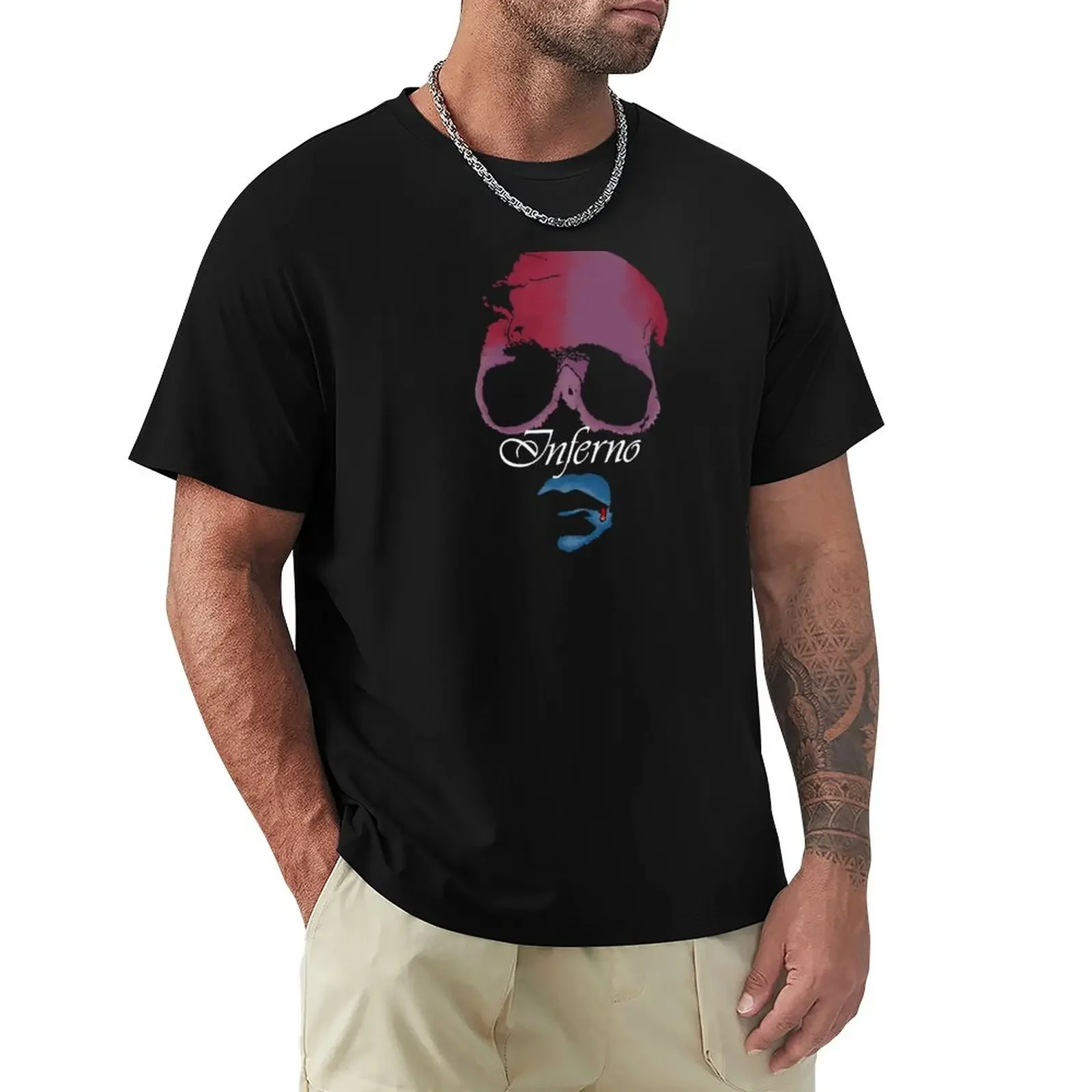

Dario Argento Inferno colour T-Shirt animal prinfor boys summer clothes oversized men clothing