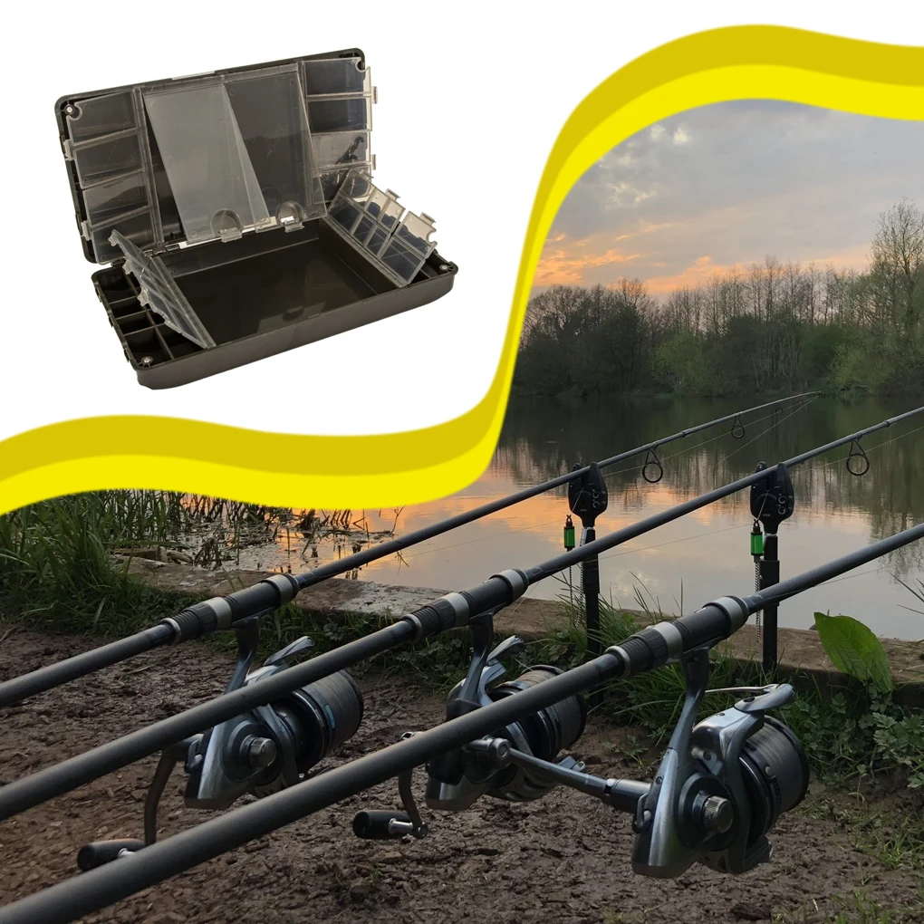 

Fishing Tackle Box Carp Lightweight Magnetic Storage Boxes Wear Resistant Large Capacity Sorting Accessory Outdoor Adult
