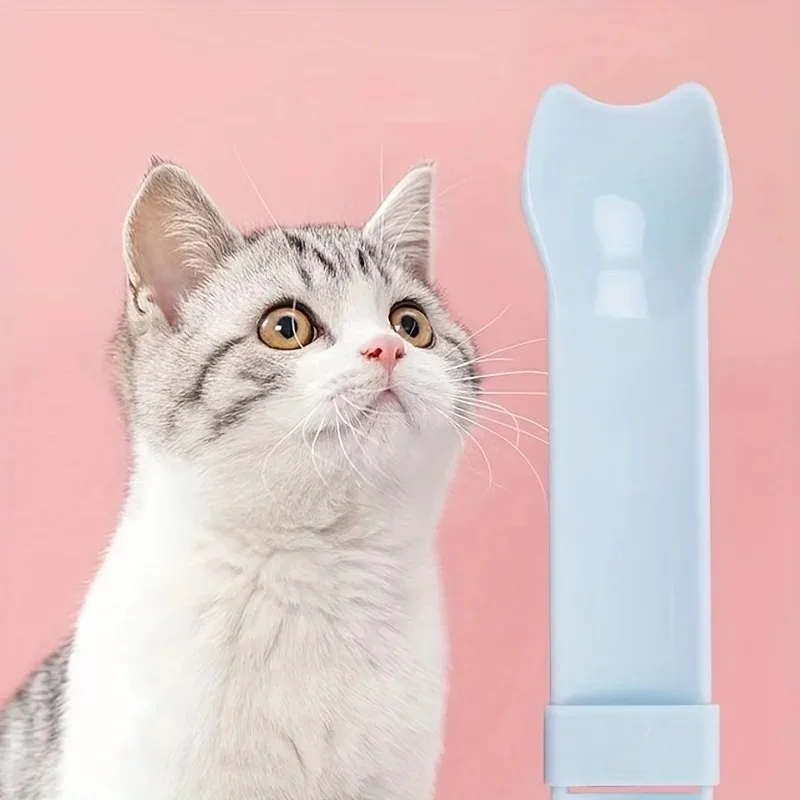 Cat Feeder Spoon Cat Strip Squeeze Spoon for Lickable Wet Treats Pet Liquid Snack