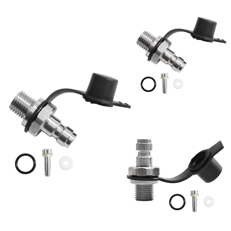 

Top Sale CO2 Inflation Connector Male Inflation Connector Stainless Steel Soda Water Bottle Parts With Gasket