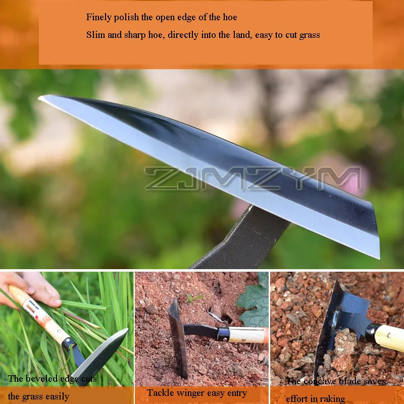 Small Triangular Hoe Durable Multifunctional Manganese Steel Garden Hoe With Comfortable Hand For Dig Fertilize Plant Or Weed 5