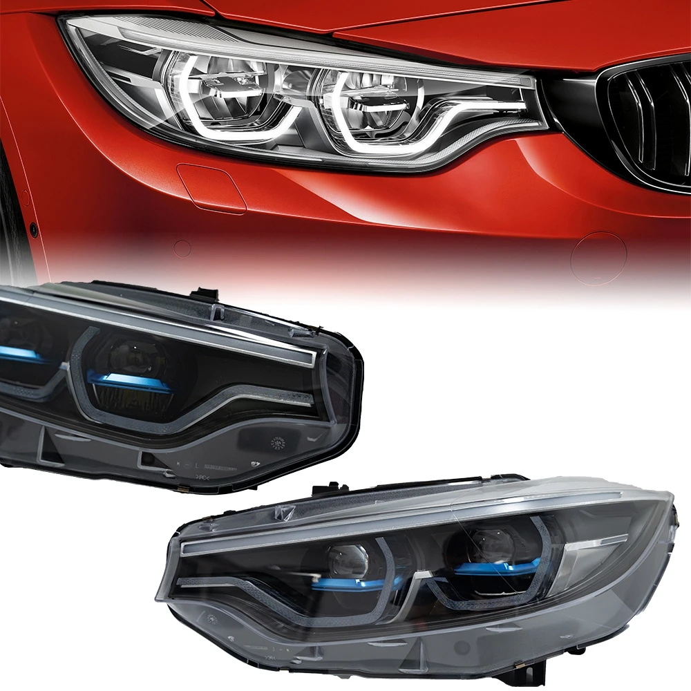 PHARES BMW 4ER F32 F33 F36 Xenon Courbe De Lumière 7424107 Al à - Foto 9