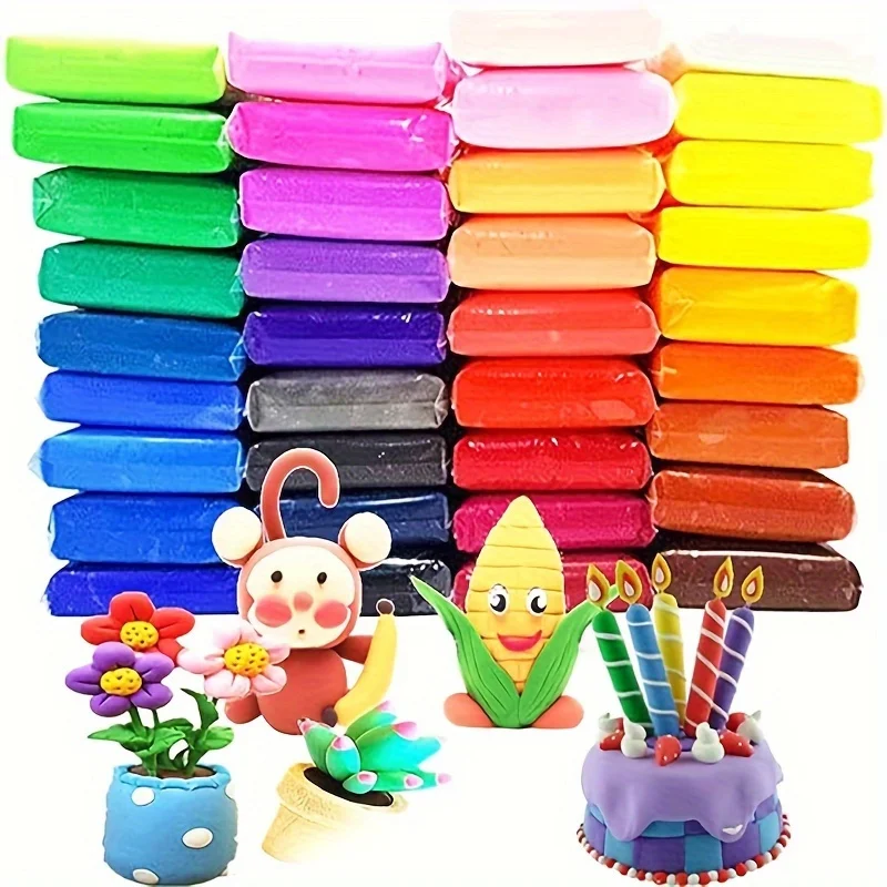 36 Colors Air Dry Clay Ultra Light Modeling Magical Clay With Tools air dry clay modelling clay
