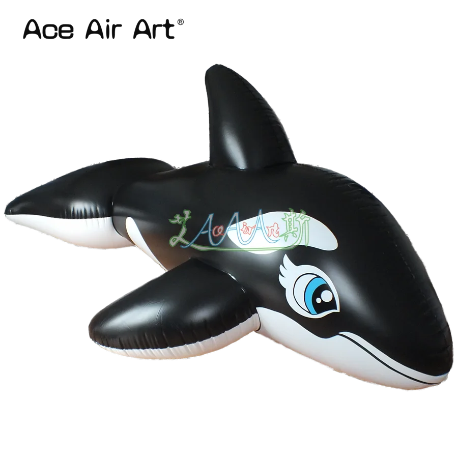 2022 Inflatable Black Whale Inflatable Sea Animals With Blower For Advertising/ Party/ Aquarium Decoration Made In China 3