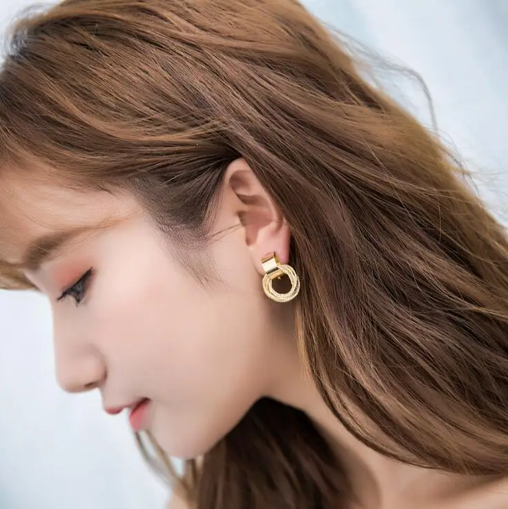 Metal Clip on Earrings No Pierced For Women Party Birthday