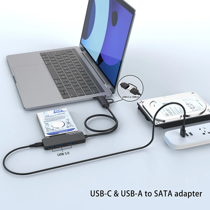 Adattatore Da Usb-C E Usb-A A Sata Docking Multifunzione Hub Di Gioco Dock Station Cavo Di Prolunga Hub Usb Adattatore Splitter Plug And Play