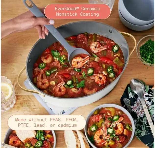 10-in-1 6qt Electric Multi-Cooker by Drew Barrymore 7 Preset Functions, Touch-Activated Digital Display Perfect For He 3