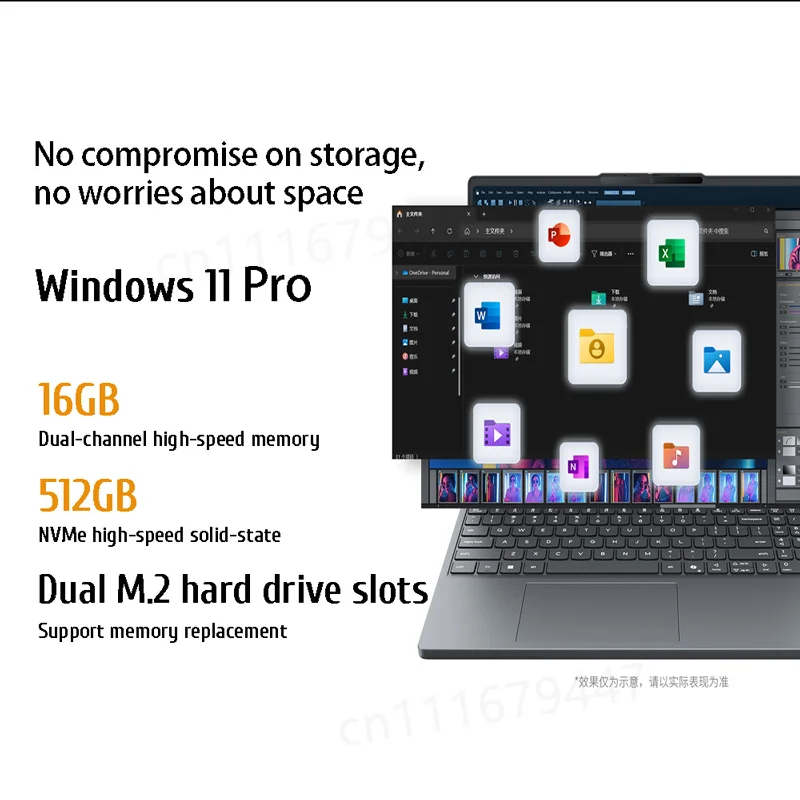 Lenovo 2025 XiaoXin 16/15 SE Laptop AMD Ryzen 7 8745HS Radeon 780M 16G+512G New Notebook PC 3