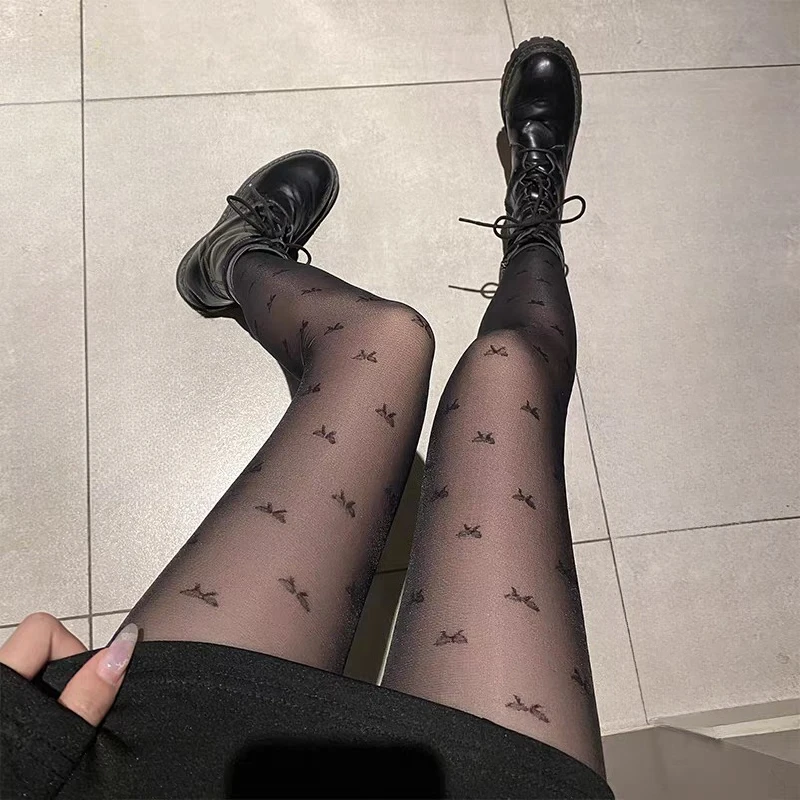 Women Translucent Tights Sheer Pantyhose for Spring Autumn