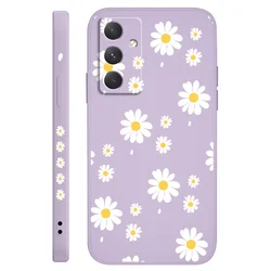 Floral Daisy Petals Phone Case Cover for Samsung A14 4G(5G) (Light Purple)