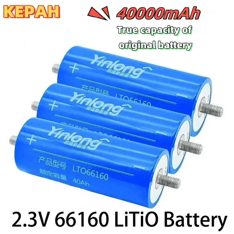 

brand-new66160 2.3V 40Ah 100% Original Real Capacity Yinlong Lithium Titanate LTO Battery Cell for Car Audio Solar Energy Syste