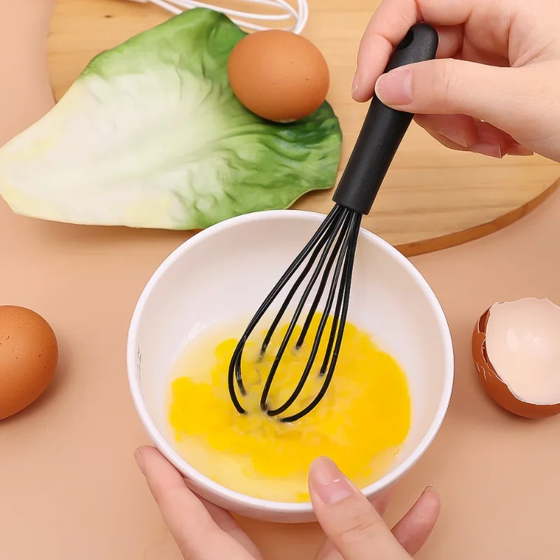 Frusta in Silicone da cucina frullino per le uova antiscivolo montalatte  utensile da cucina 17x4cm strumento per frullare le uova in Silicone da  cucina facile da pulire