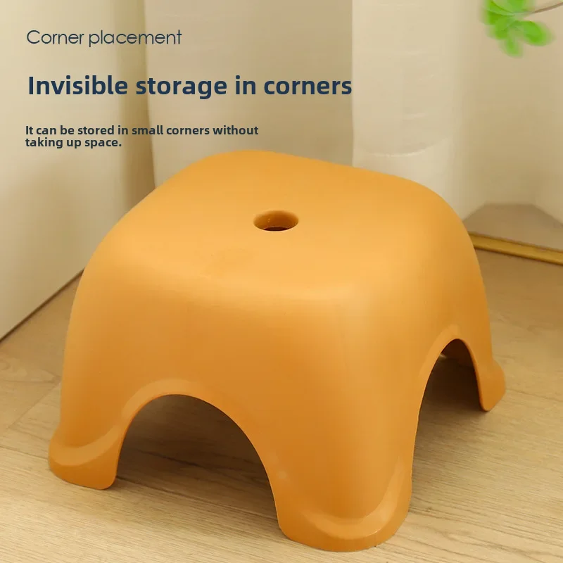 Thickened Plastic Stool Home Living Room Bathroom Low Stool Children's Chair Mat Footstep Small Sized Furniture