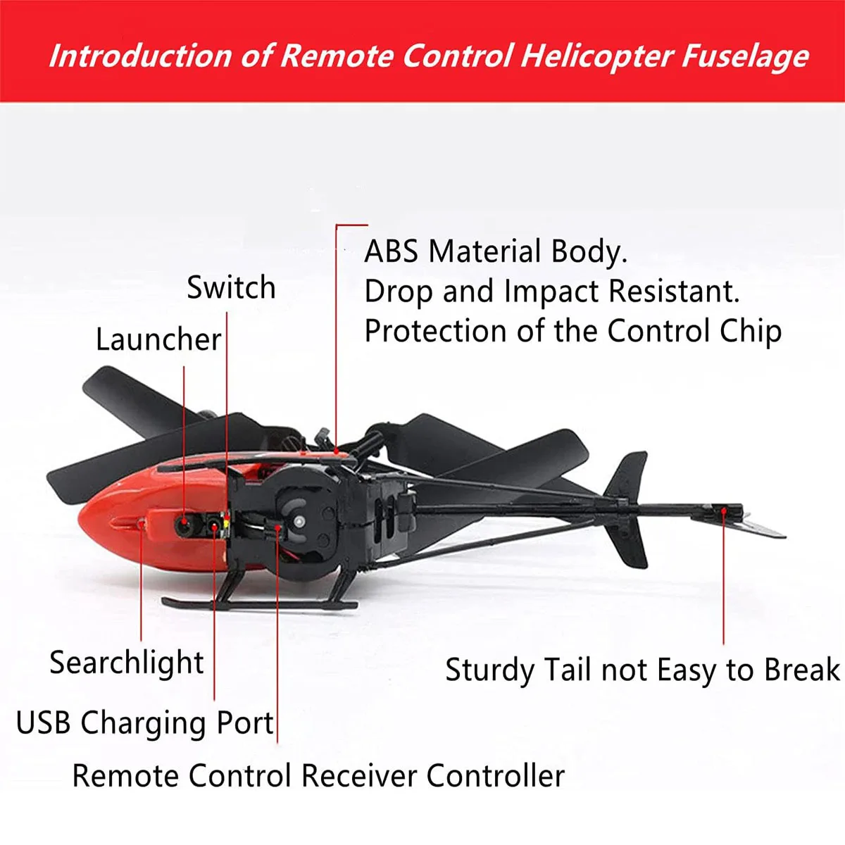 Afstandsbediening Helikopter 2-kanaals Afstandsbediening Vliegtuig Opladen Lichtgevende Mini Vliegtuig Model Speelgoed Verjaardagscadeau