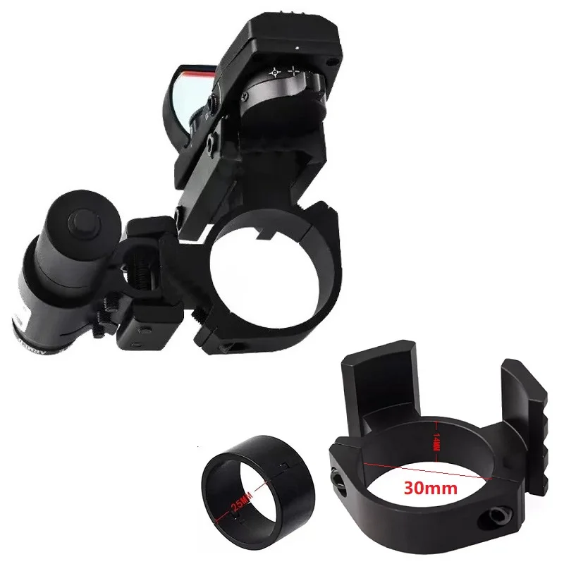 Flashlight Mount Hunting Accessories Bicycle Light Bracket Ring Adapter Tube Mirror Installation 25.4/30mm Pipe Diameter 20mm