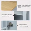 47 inch Kitchen Island with Extendable Dining Table, Internal Storage Rack, Power Outlet, Rolling Kitchen Cart on Wheels 5