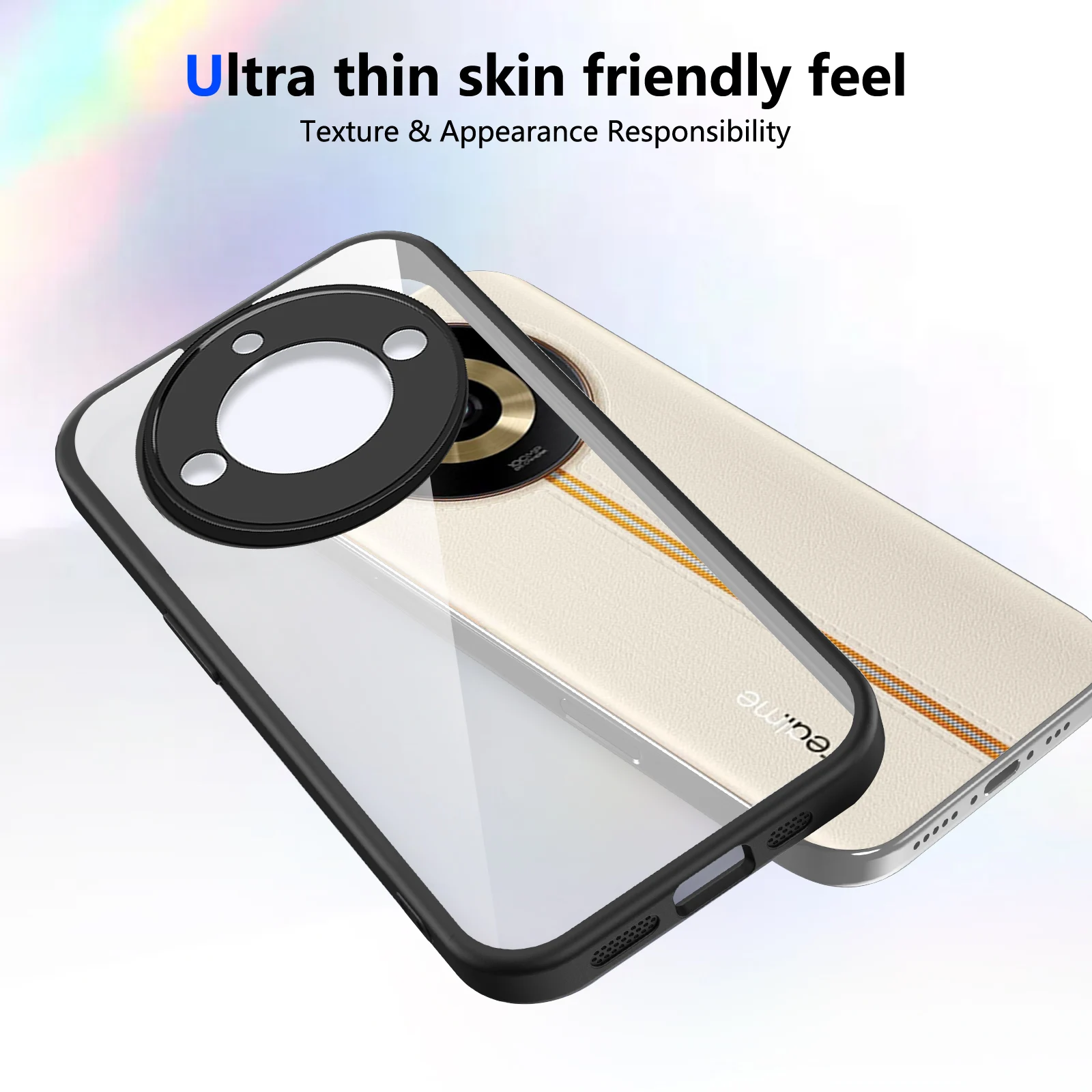 Clear Protective Phone Case with Camera Lens Protection