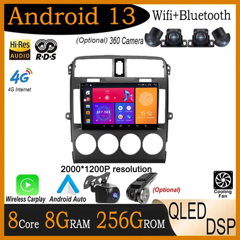 

9" Android 13 DSP QLED / IPS Car Radio For Kia Carnival UP GQ 2002 - 2006 AI Voice Multimedia Video Player Auto Carplay Navi GPS