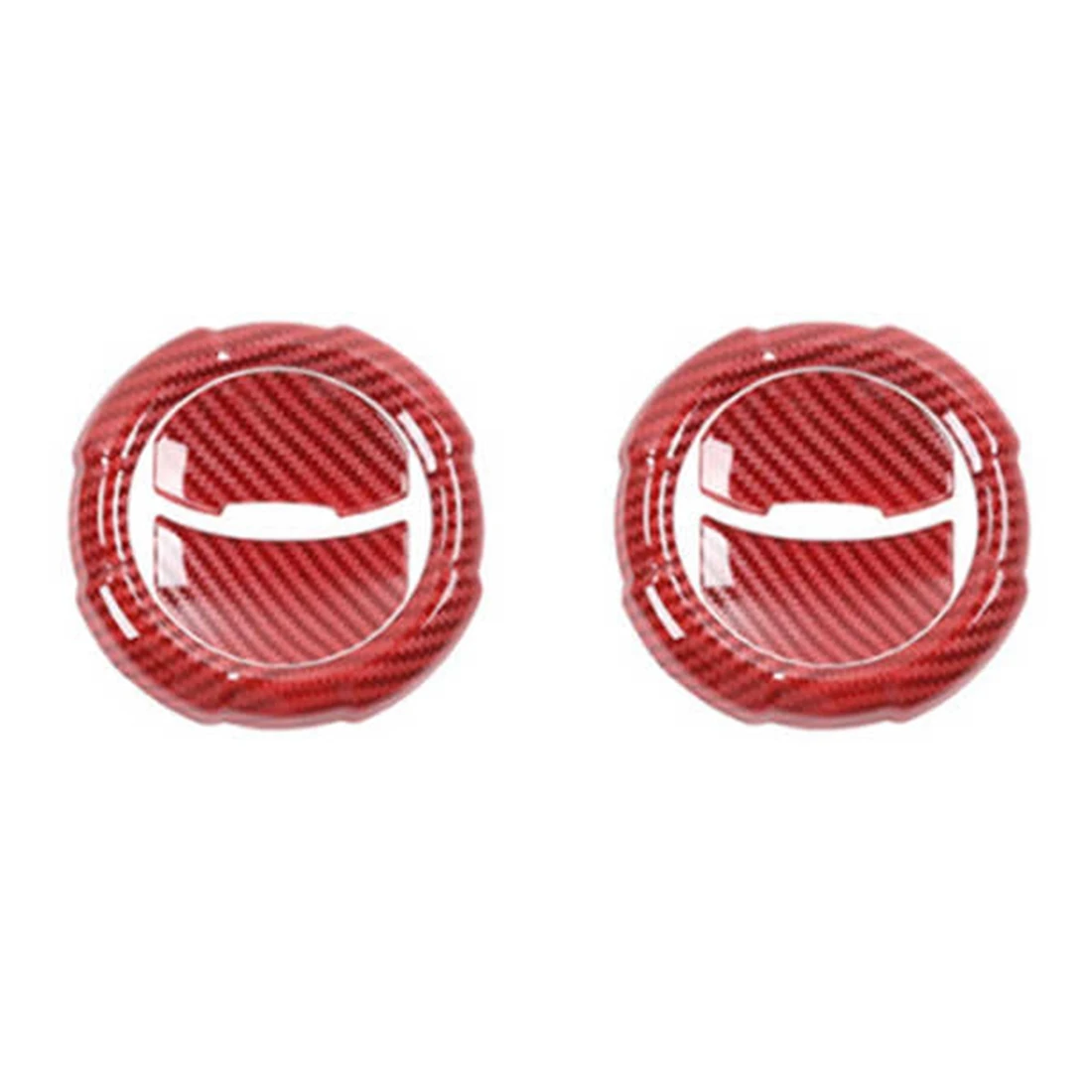 

Car Air Conditioning Air Vent Outlet Cover Trim Stickers for Suzuki Jimny 2019-2022 Accessories, ABS Red Carbon