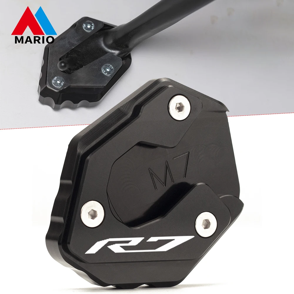 

Motorcycle CNC Kickstand Foot Side Stand Extension Pad Support Plate For YAMAHA YZFR7 YZF R7 YZF-R7 XSR700 XSR 700 XTribute 2021