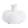 Pumpkin Ceramic Vase White Garlic Flower Vase Abstract Geometric Porcelain Pot Floral Arrangement Accessories Home Decoration 6