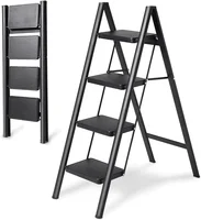 4 Step Ladder Folding Step Stool Heavy Duty 330 Lbs Load Step Ladders for Home Tall Kitchen/Closet Stepladder for Adults 1