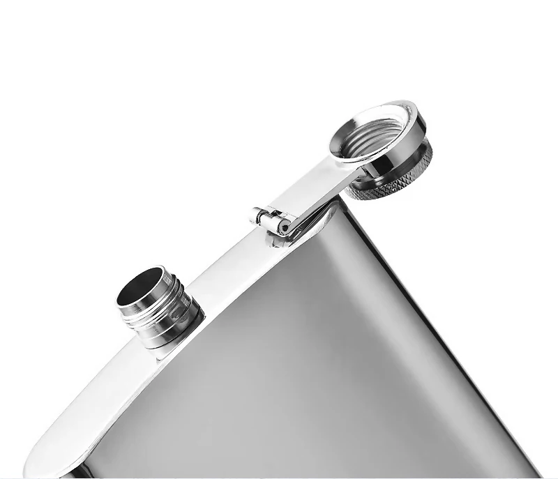 8oz 227ml Metall Edelstahl Flachmann Schwarz Golden Rot Wodka Whisky Flagon Schnapsflasche Weintopf Trinken Geschenk für Mann – Detail 5