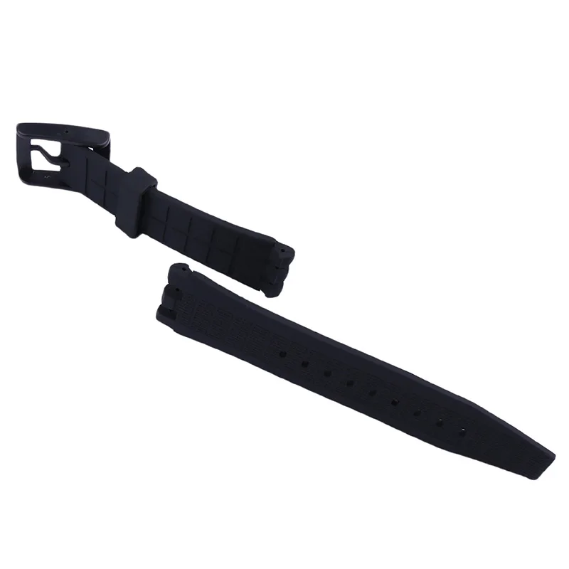 Men's 22mm Silicone Sport Watch Band - Durable Rubber Wristband
