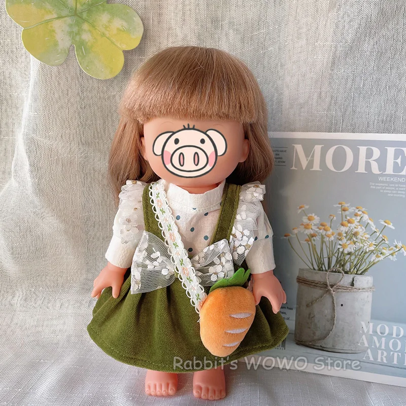 Doll Clothes Accessories for 25cm Mellchan Dolls Fit 1/6 BJD Doll Lovely Set Baby Dress Headwear Christmas Gift barbie doll clothes,doll clothes accessories,doll clothes,doll accessories