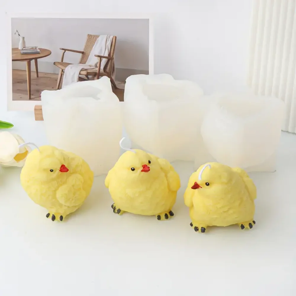Adorable Chick Candle Silicone Mold DIY Mini Animal Shape Making Soap Resin Plaster Mould Craft Decor Gift Home Decoration silicone mold silicone candle mold silicone candle molds candle mold