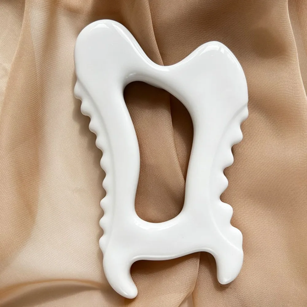 Ceramic Gua Sha Massage Tool for Face & Body Muscle Scraping Tool for Lymphatic Drainage & Fascia Massage Trigger Point Massager