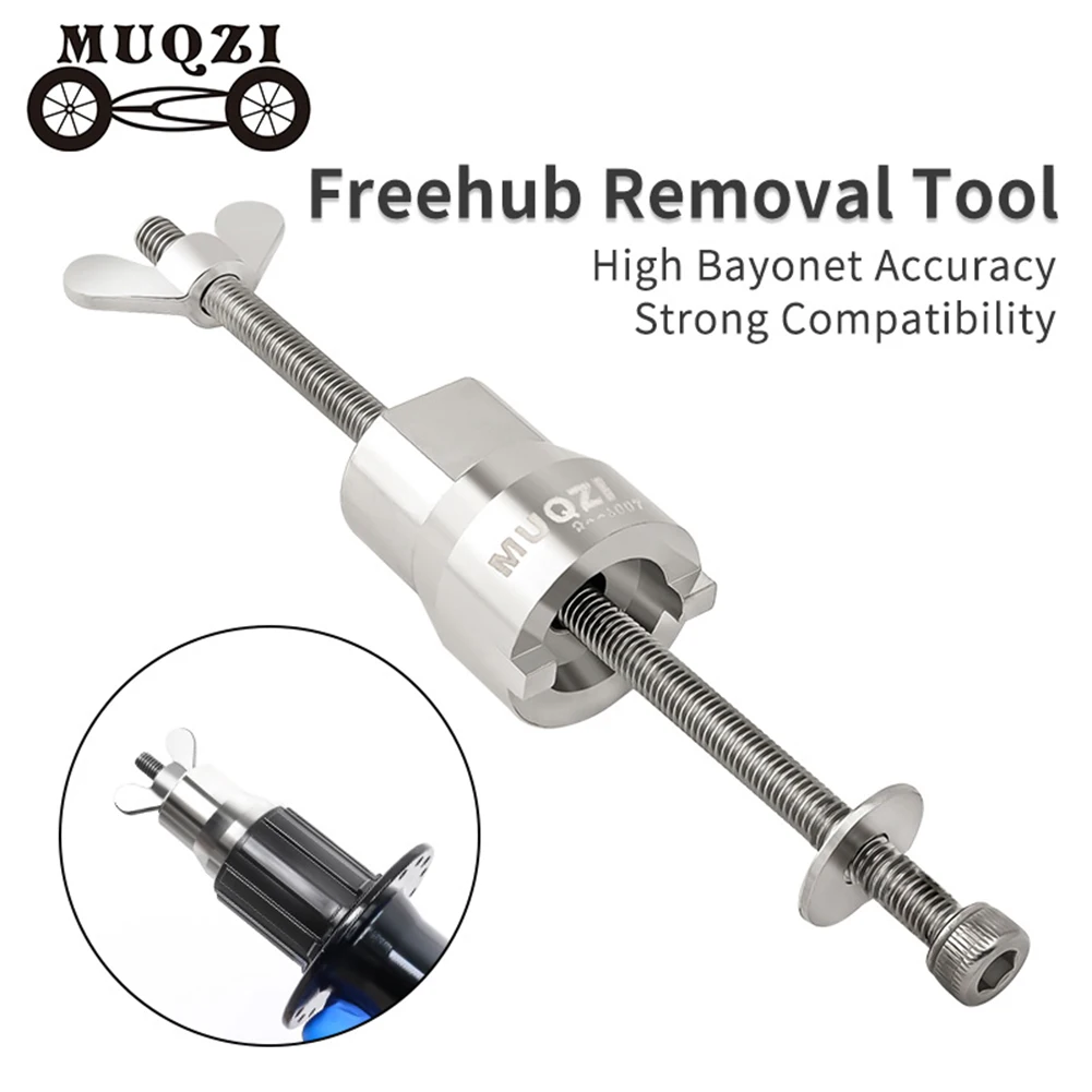 MUQZI Stainless Steel Mountain Bike Hub Bearing Freehub Removal Wrench Lightweight Portable Accessories Slotted Socket Wrench