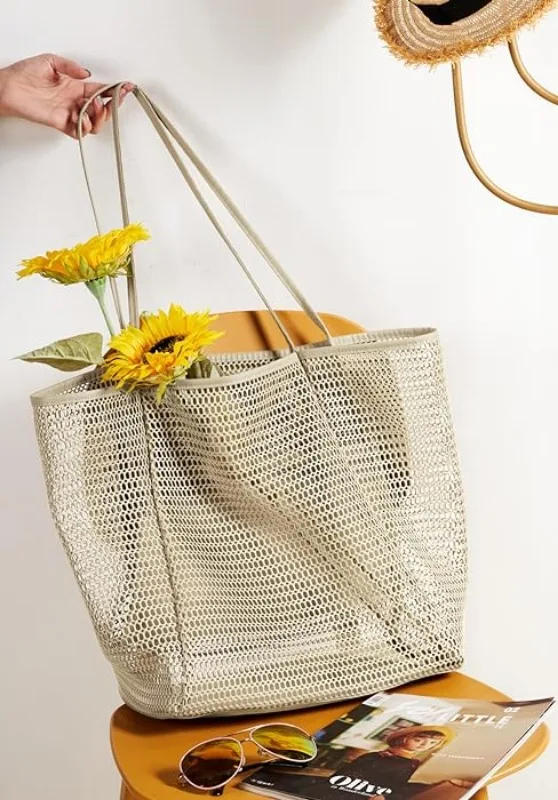 beach tote mesh bag