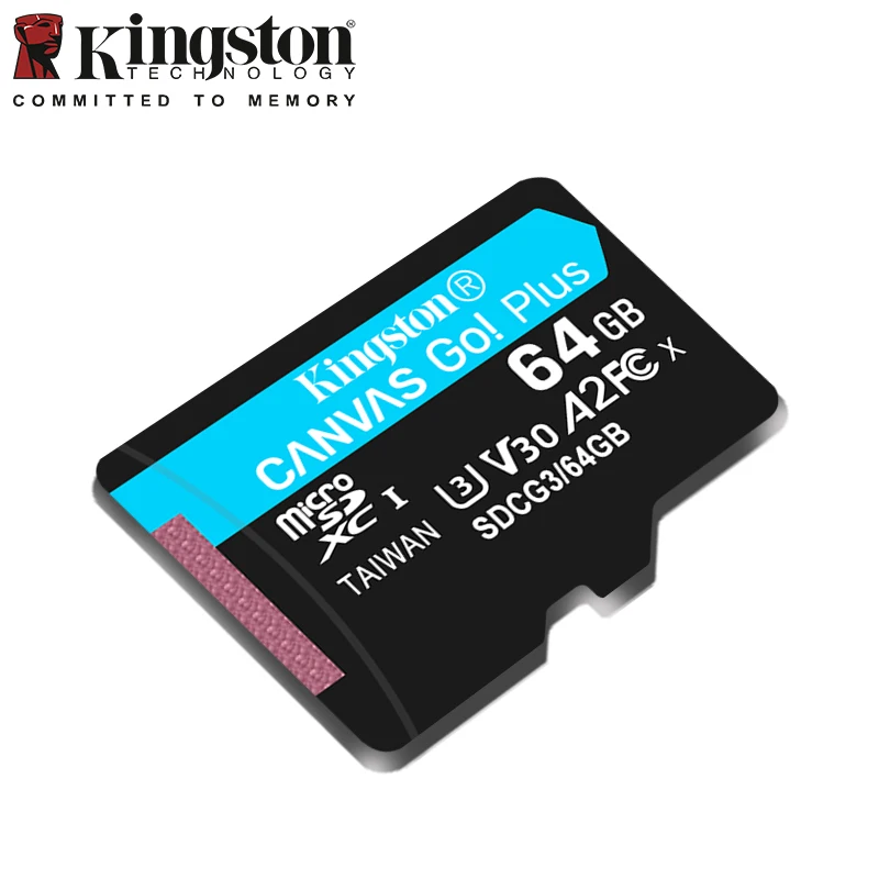 안드로이드 모바일 장치, 액션 캠, 드론 및 4K 비디오 제작용 Kingston 64gb 128gb 256gb 512gb 1tb microSD 메모리 카드