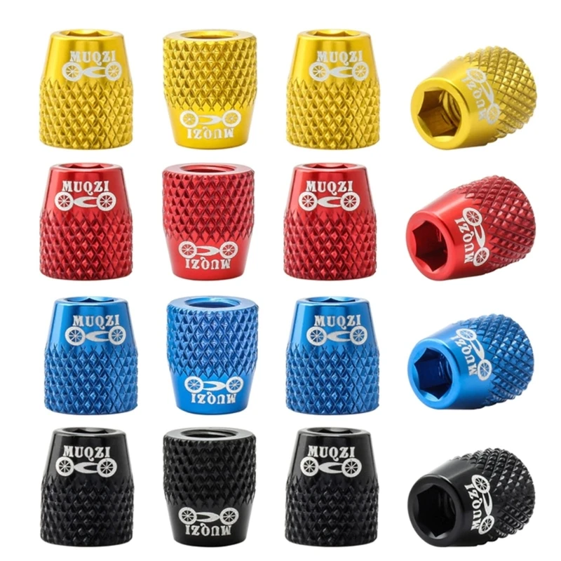 4PCSBikeBrakeShoesScrewReplacementBrakePadBoltsAluminumAlloy