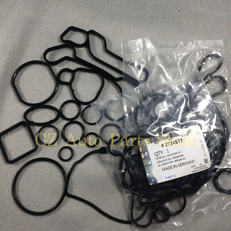 Cooling System Seal Oil Cooler Gasket Seals For Chevrolet Cruze Sonic Trax Astra Vectra Zafira 2724577 10PCS oil cooler gasket