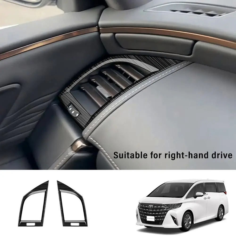 

For Toyota Alphard AAHH40W AAHH45W Vellfire 40 Series 2023+ Stainless Steel Left and Right Air Outlet Frame Interior Accessories