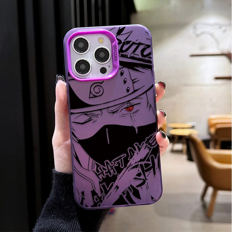 Naruto Sasuke Matte Hard Phone Case – Anime-Inspired Design