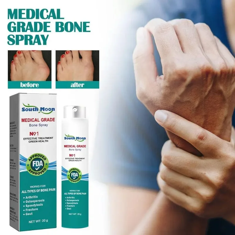 20g Bone Therapy Spray For Joint And Bone Treatment Joint Knee Pain Toe Finger Bone Spur PainKiller Cream Orthopedics Plasters