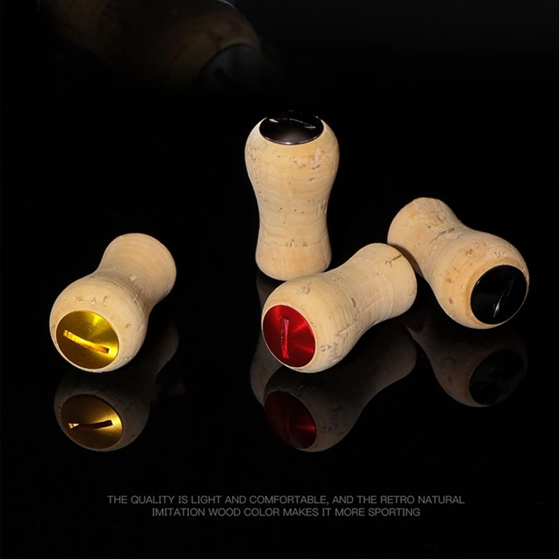 FishingKnobCorkKnobsReelReplacementKnobDurableWoodCorkHandle