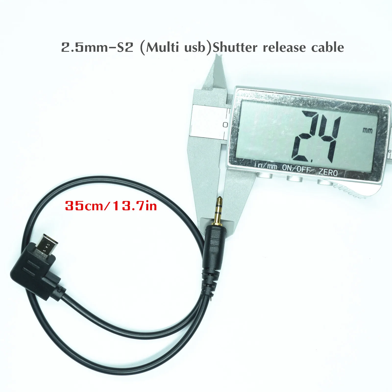 For Sony 35cm Multi USB Connection Cable 2.5mm/3.5mm-S2 Release Cable for sony a7/m2/m3/m4 a6500 a6300 a5000 Elbow Shutter