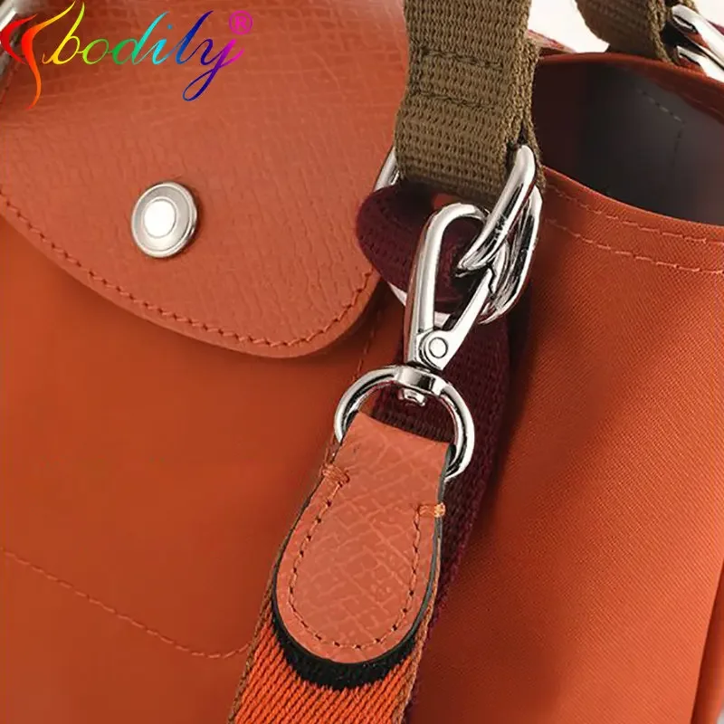 Trans formation For Longchamp Bag Straps Punch-free Genuine Leather Canvas Shoulder Strap Crossbody Bag Conversion Accessories
