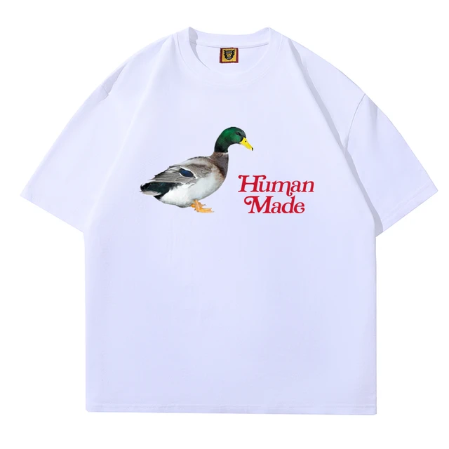 HUMAN MADE 23SS Green Head Duck Print Summer Casual Cotton Round Neck Men  And Women Short-sleeved T-shirt - AliExpress