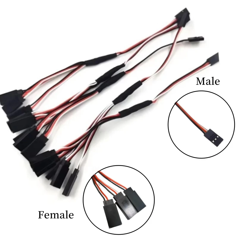 Vue d'ensemble du câble adaptateur XT60 mâle vers femelle, longueur 50cm, pour RC.