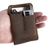 Portable Men Leather EDC Organizer Sheath Handmade Tool Pouch Holster for Case Bag Birthday Gift for Men Women Black/Bro 5